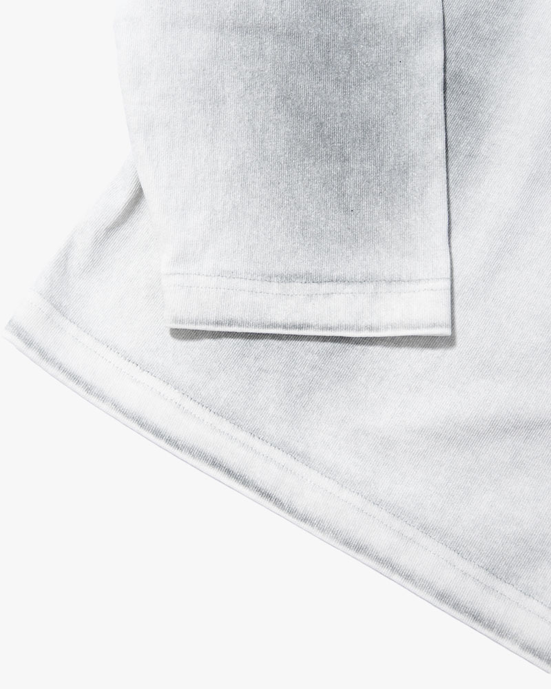 DIRTY PRINT L/S TEE -WHITE-