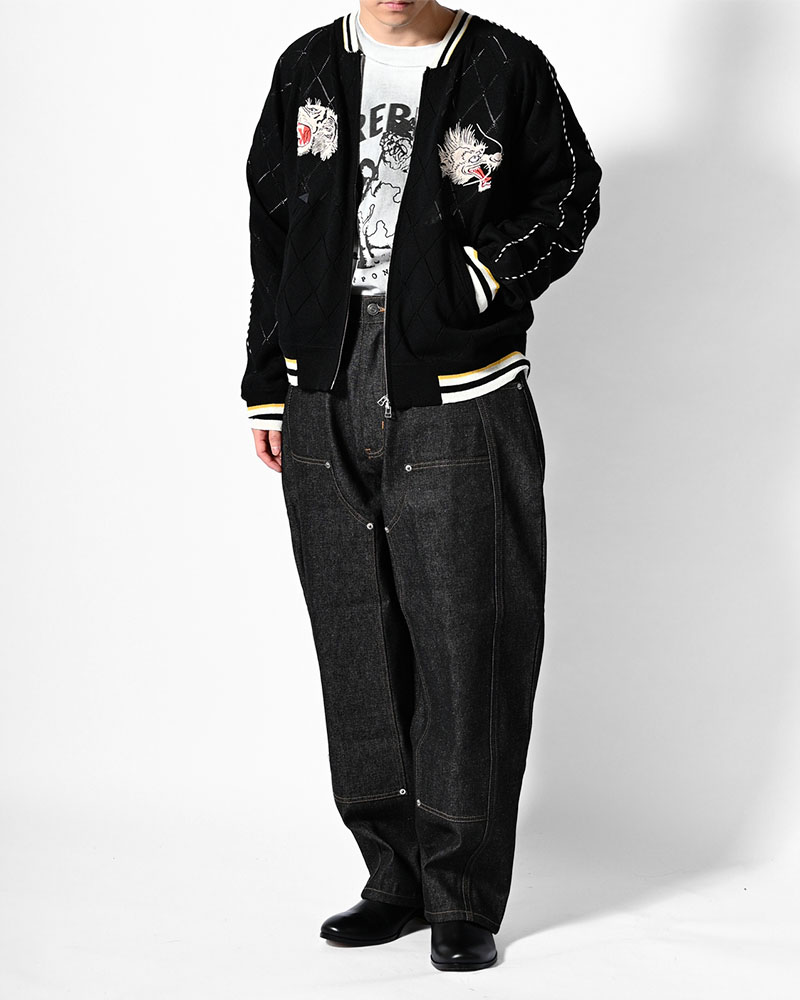 DIRTY PRINT L/S TEE -WHITE-