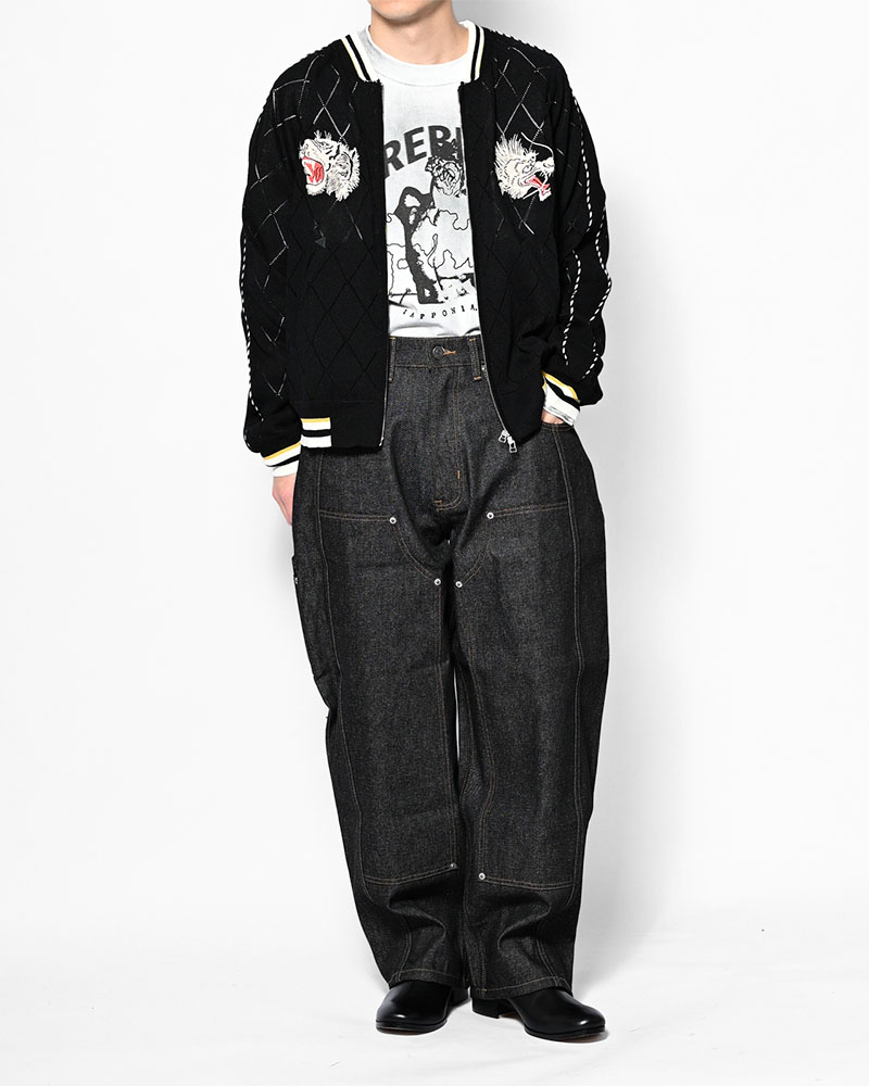 DIRTY PRINT L/S TEE -WHITE-