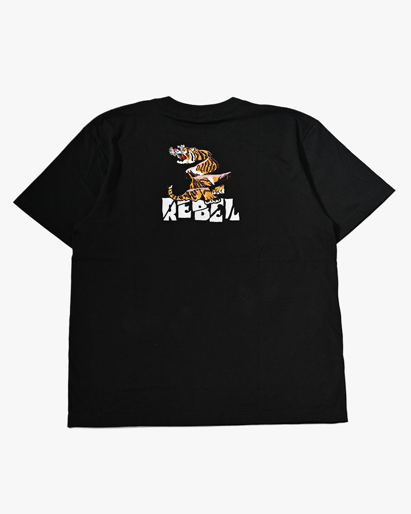 SLICES TIGER TEE -BLACK-