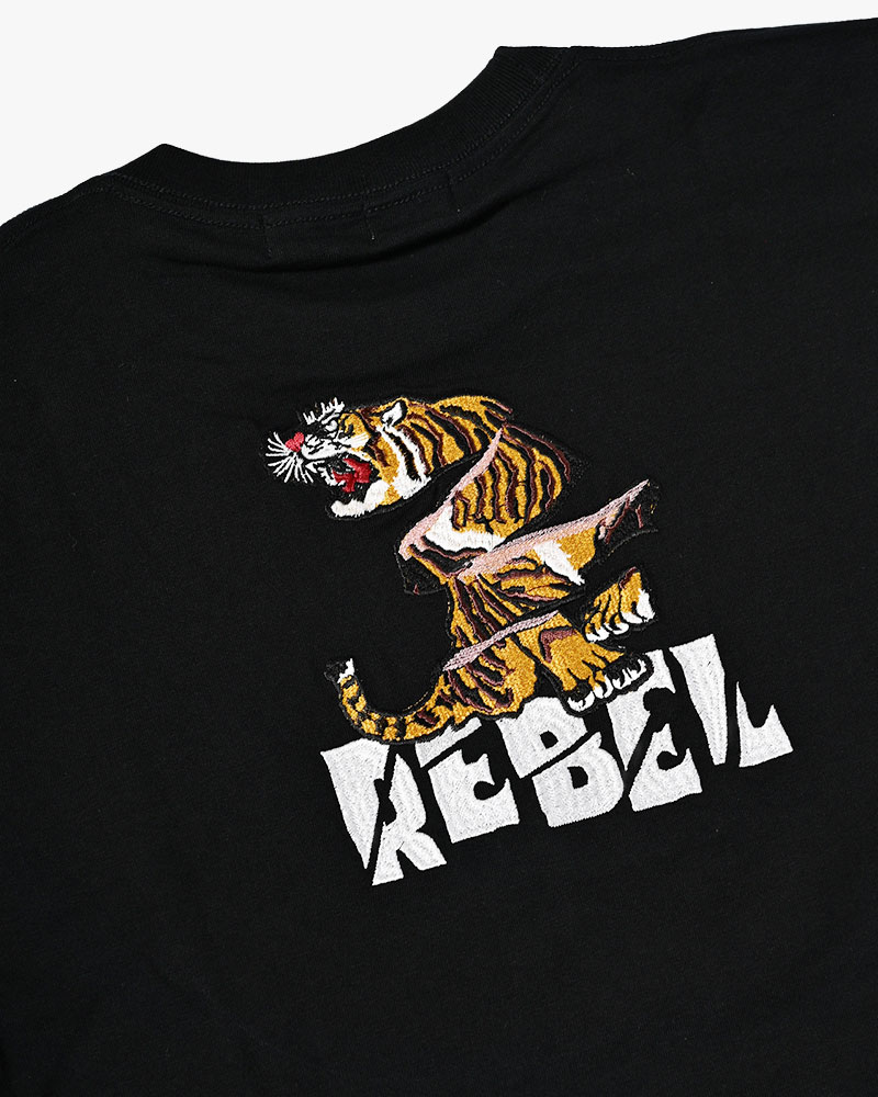 SLICES TIGER TEE -BLACK-