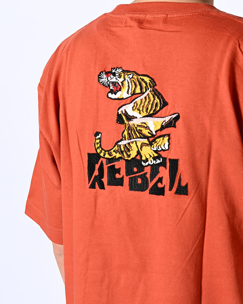 SLICES TIGER TEE -ORANGE-