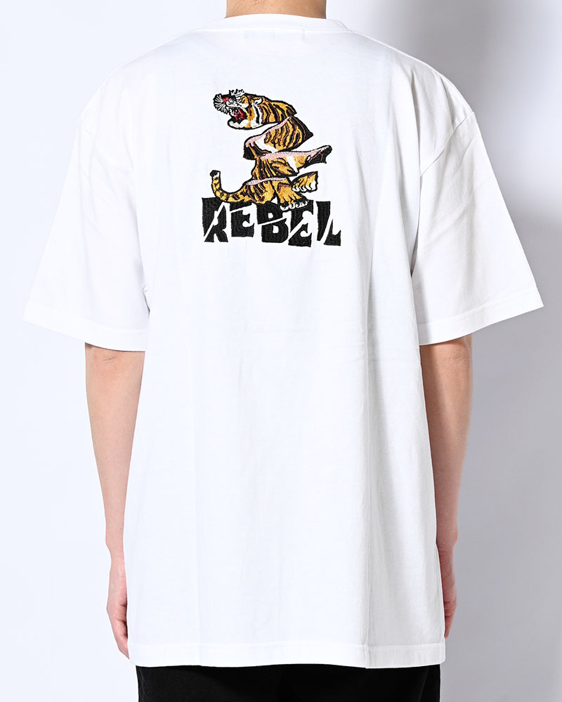 SLICES TIGER TEE -WHITE-
