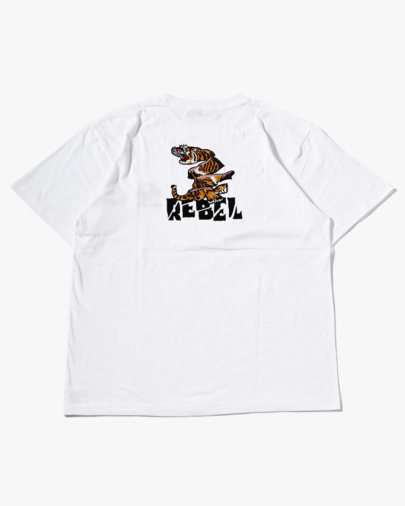 SLICES TIGER TEE -WHITE-