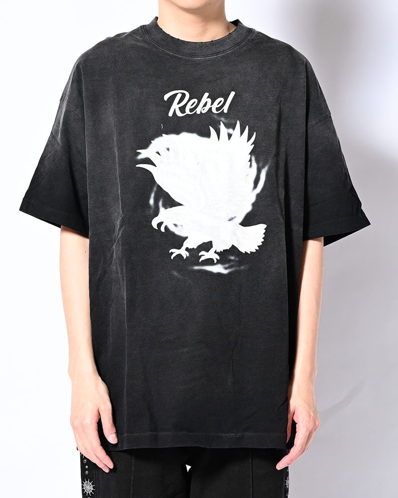 BLURRY SUKA TEE -BLACK-