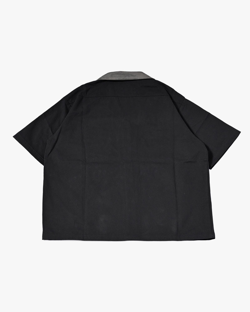 BRASS KNUCKLES FLOWER SHIRT -BLACK-