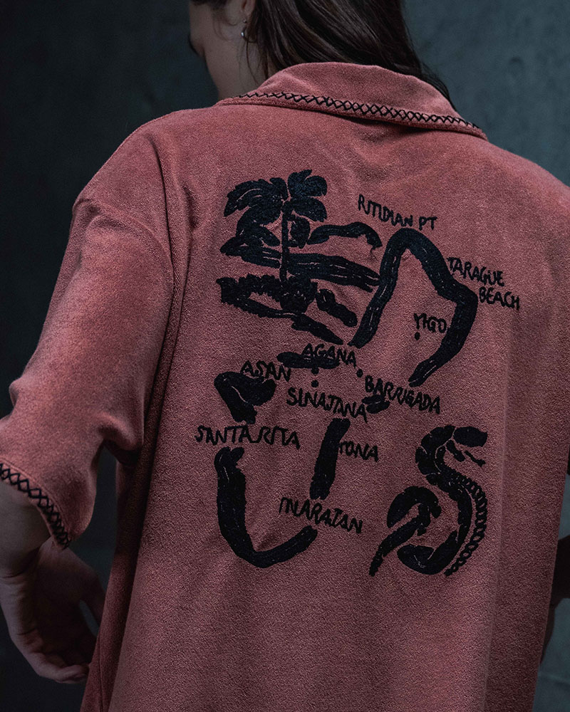 RESORT PILE PULLOVER SHIRT -PINK-