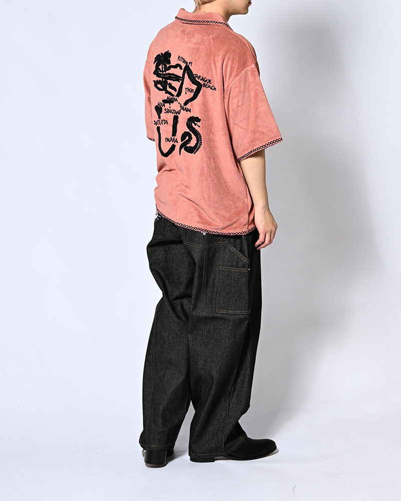 RESORT PILE PULLOVER SHIRT -PINK-