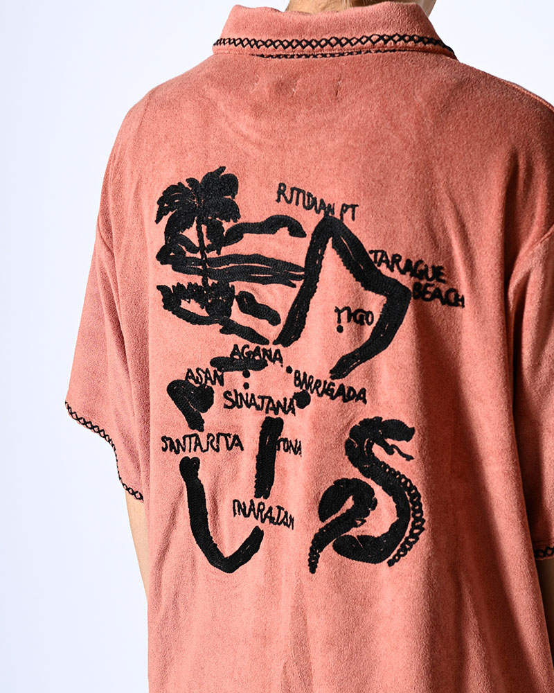 RESORT PILE PULLOVER SHIRT -PINK-