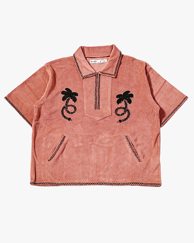 RESORT PILE PULLOVER SHIRT -PINK-