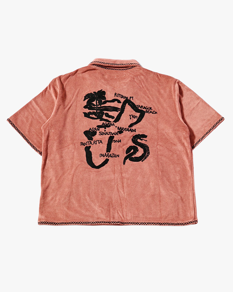 RESORT PILE PULLOVER SHIRT -PINK-