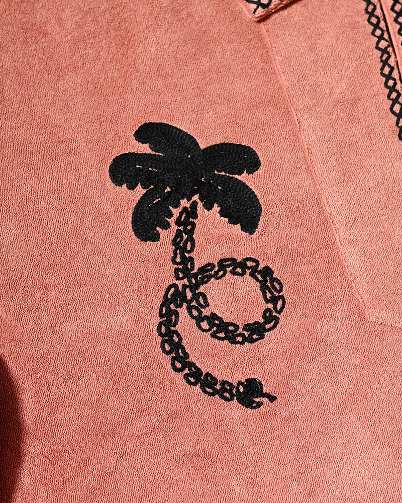 RESORT PILE PULLOVER SHIRT -PINK-