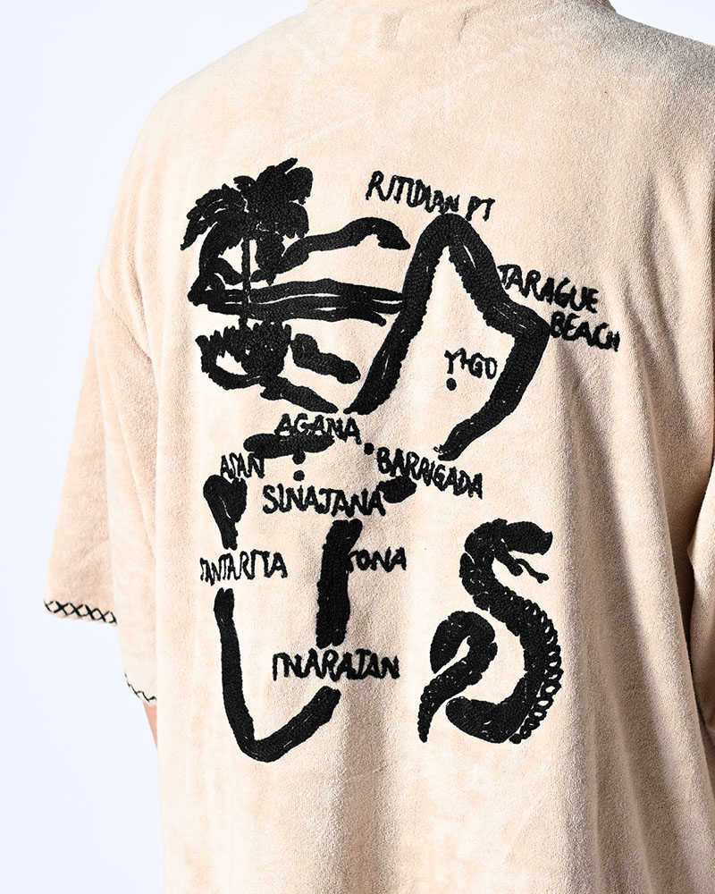 RESORT PILE PULLOVER SHIRT -NATURAL-