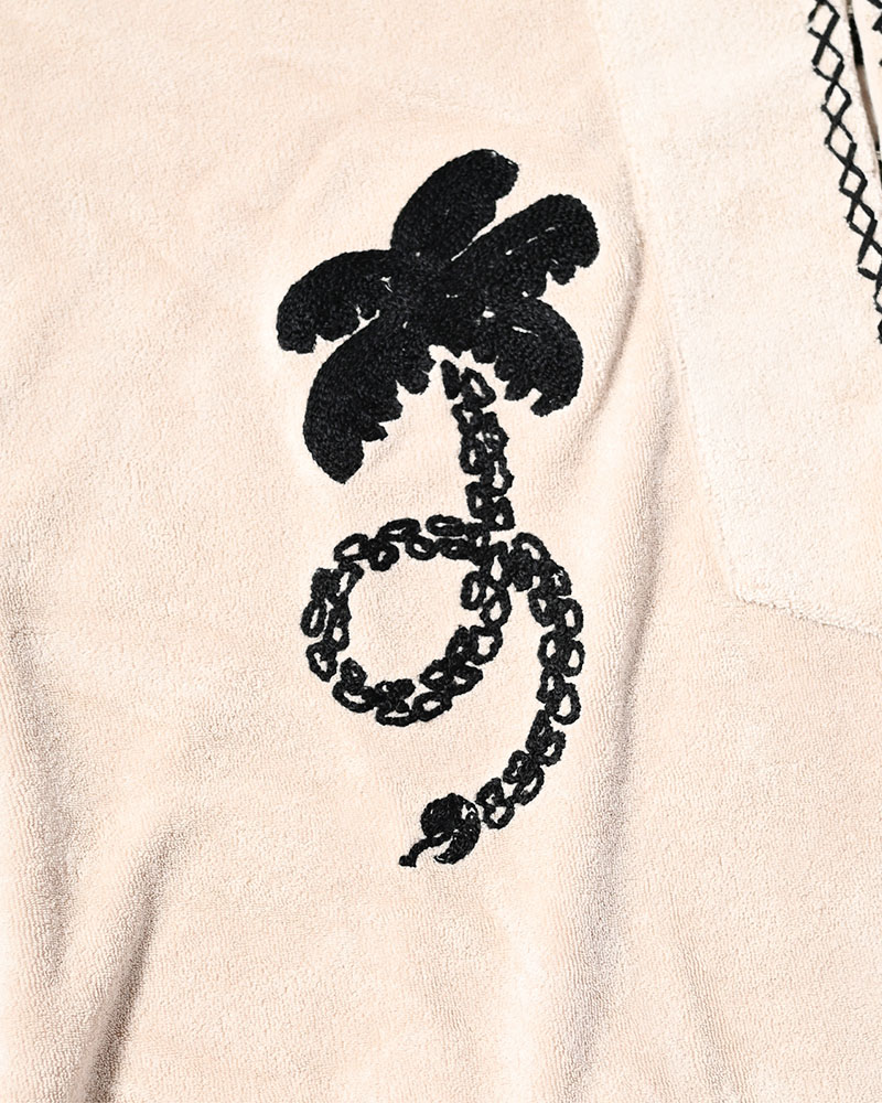 RESORT PILE PULLOVER SHIRT -NATURAL-