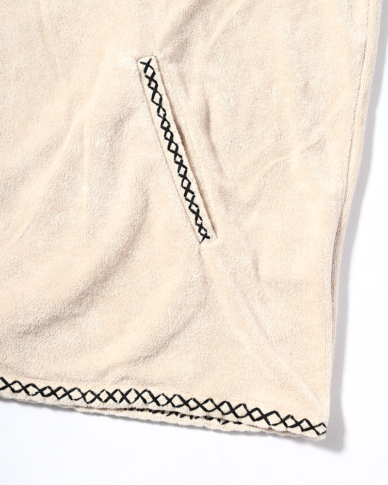 RESORT PILE PULLOVER SHIRT -NATURAL-