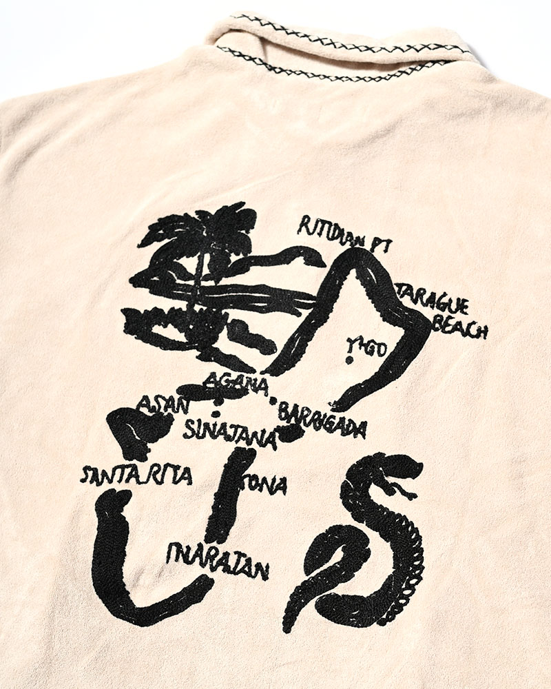 RESORT PILE PULLOVER SHIRT -NATURAL-