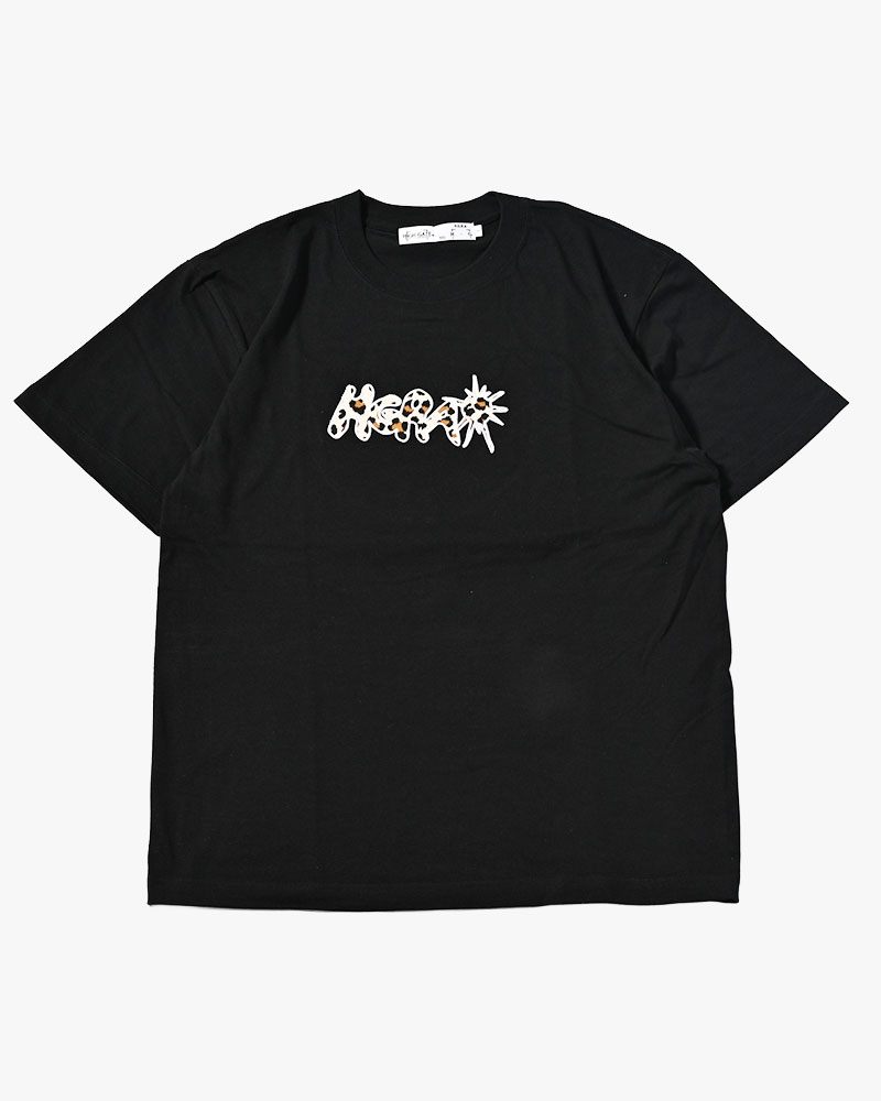 UNCERTAIN LEOPARD TEE -BLACK-
