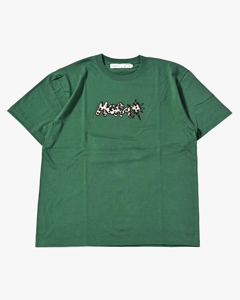 UNCERTAIN LEOPARD TEE -GREEN-