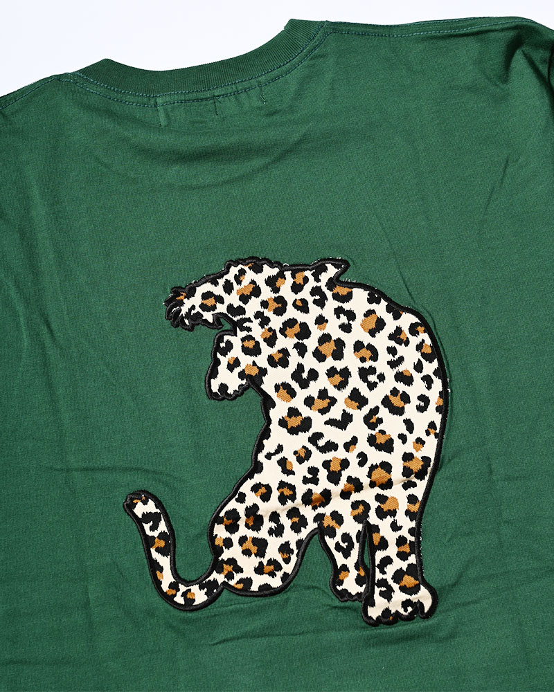 UNCERTAIN LEOPARD TEE -GREEN-