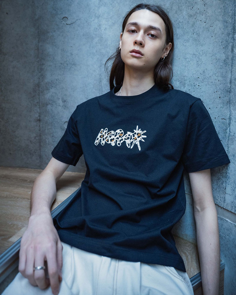 UNCERTAIN LEOPARD TEE -WHITE-