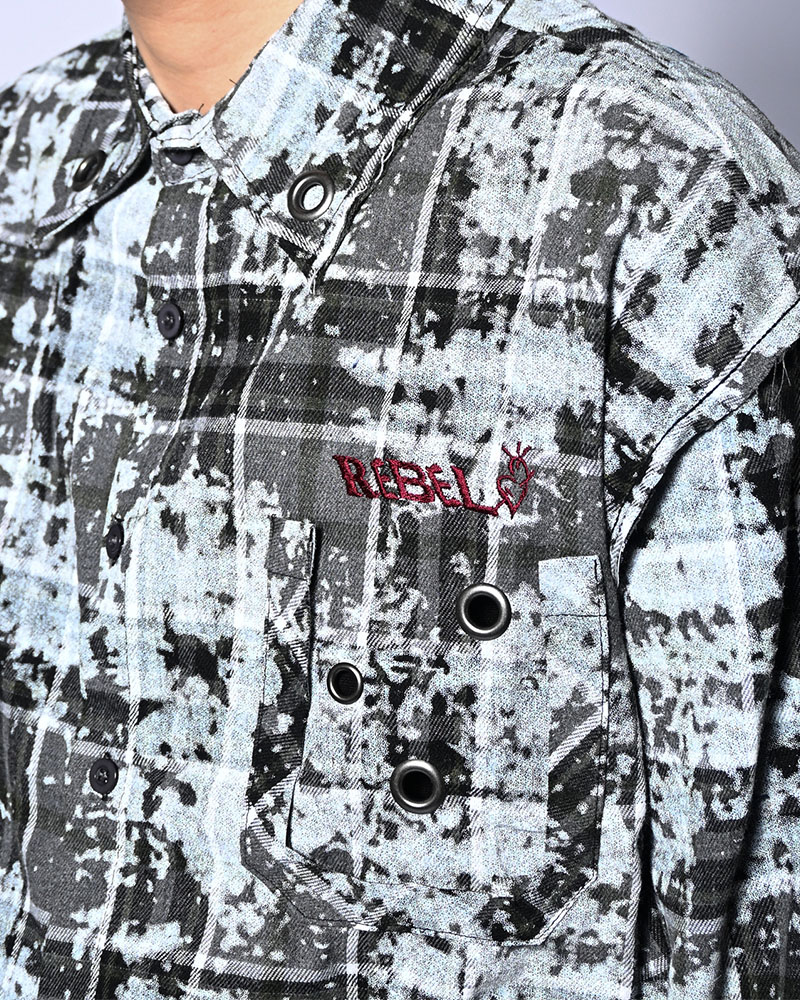 DECADENT CHECK SHIRT -BLACK-