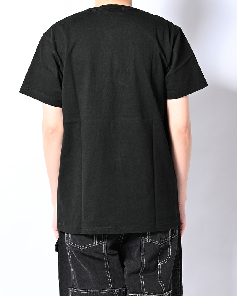 RETRO DEVIL HENRY NECK TEE -BLACK-
