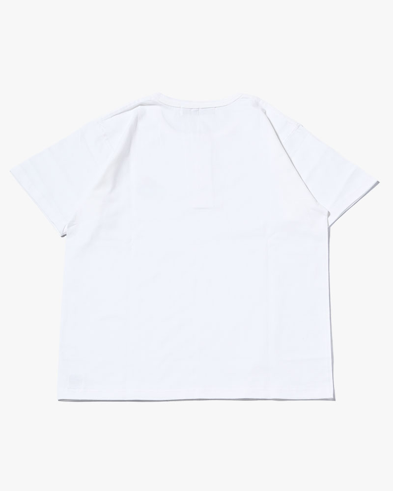 RETRO DEVIL HENRY NECK TEE -WHITE-