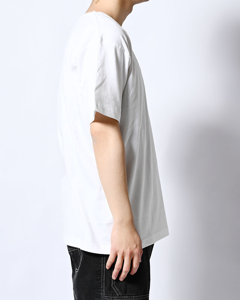 RETRO DEVIL HENRY NECK TEE -WHITE-