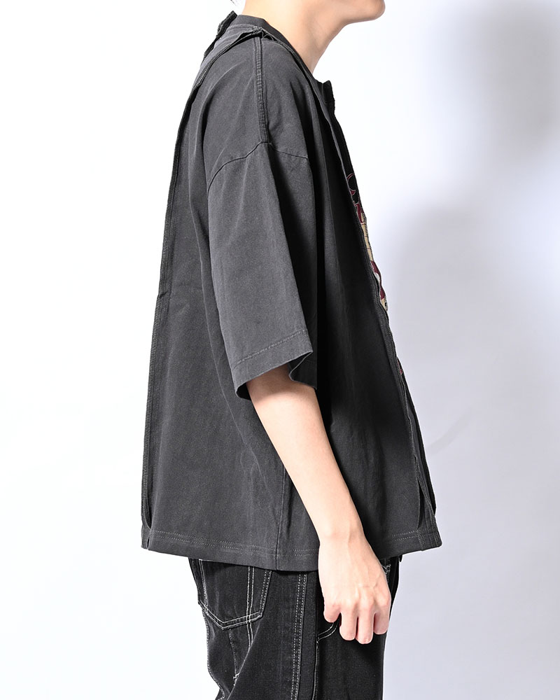 FADE SWITCHING TEE -BLACK-