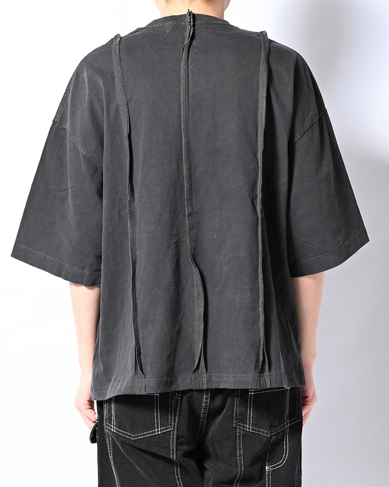 FADE SWITCHING TEE -BLACK-