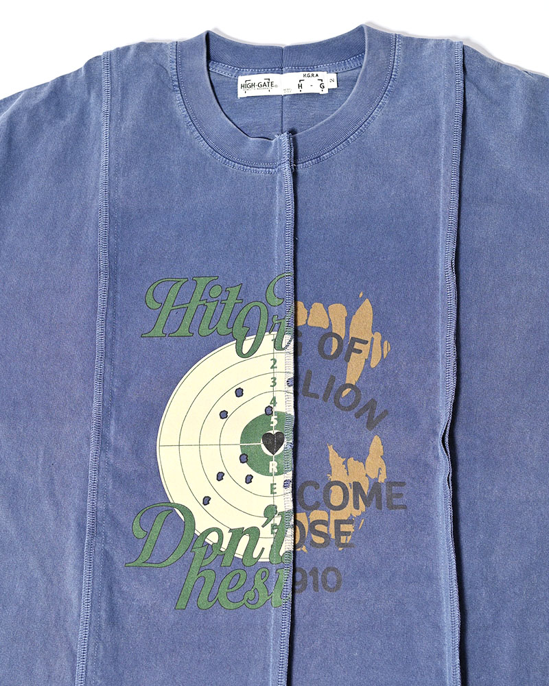 FADE SWITCHING TEE -BLUE-
