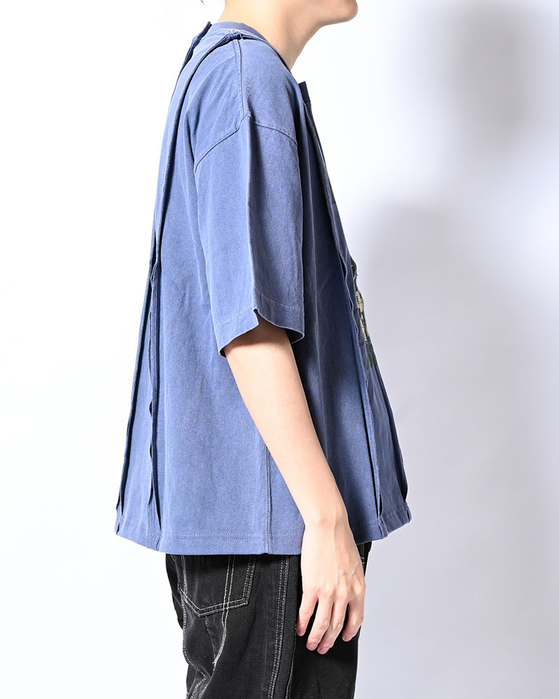 FADE SWITCHING TEE -BLUE-