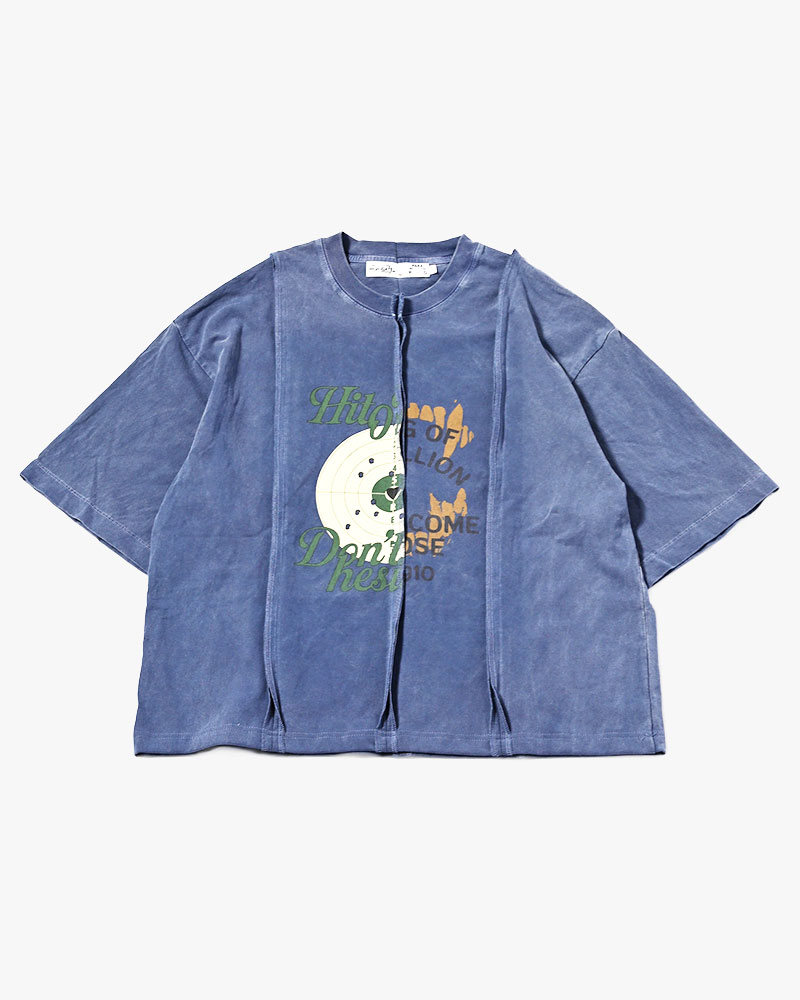 FADE SWITCHING TEE -BLUE-