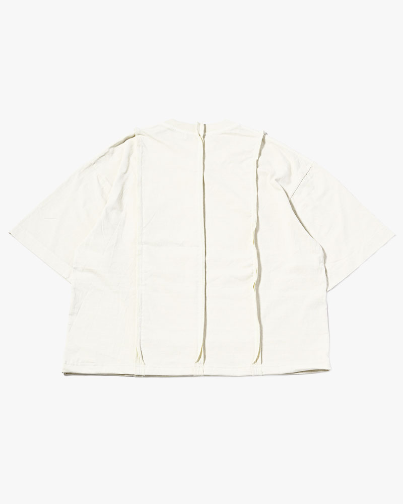 FADE SWITCHING TEE -OFF WHITE-