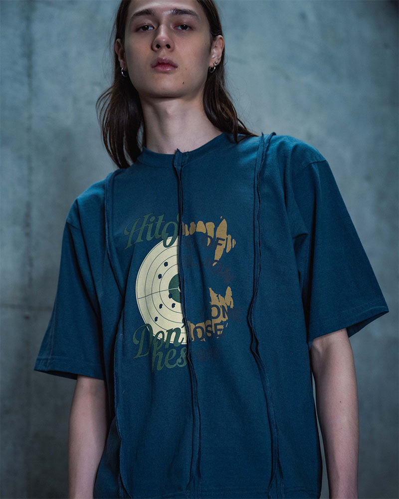 FADE SWITCHING TEE -OFF WHITE-