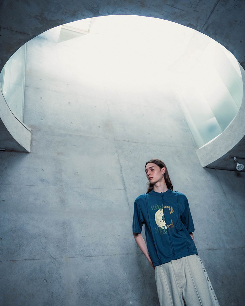 FADE SWITCHING TEE -OFF WHITE-