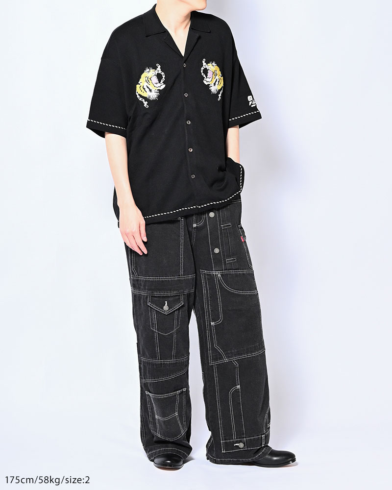 SUKA KNIT SHIRT -BLACK-