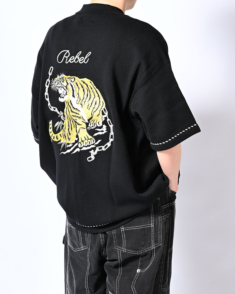 SUKA KNIT SHIRT -BLACK-
