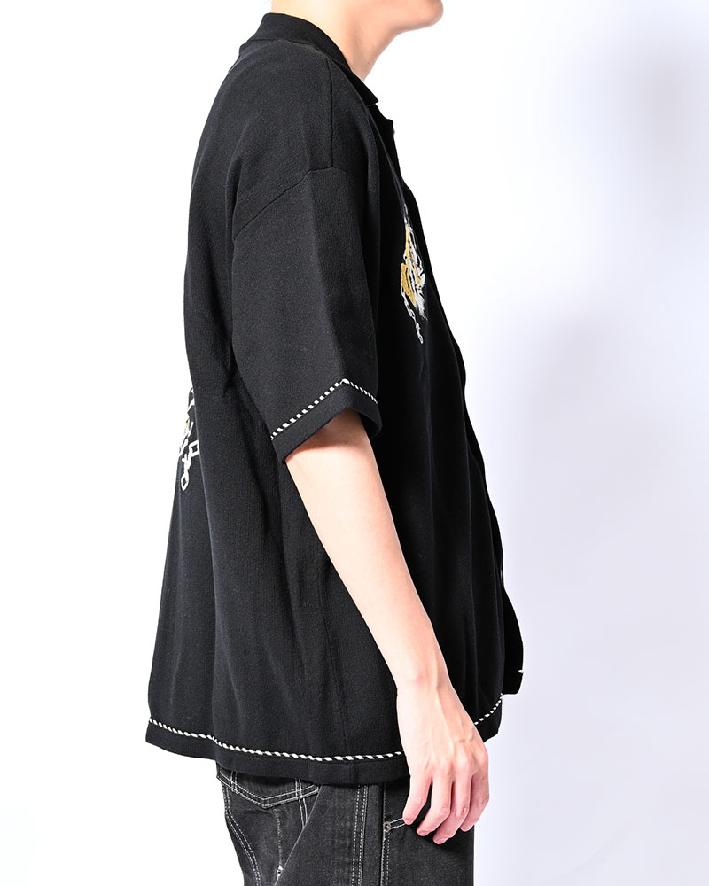 SUKA KNIT SHIRT -BLACK-