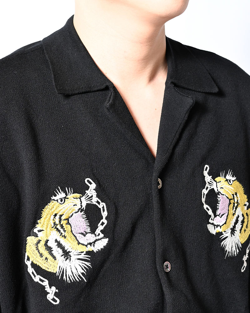 SUKA KNIT SHIRT -BLACK-