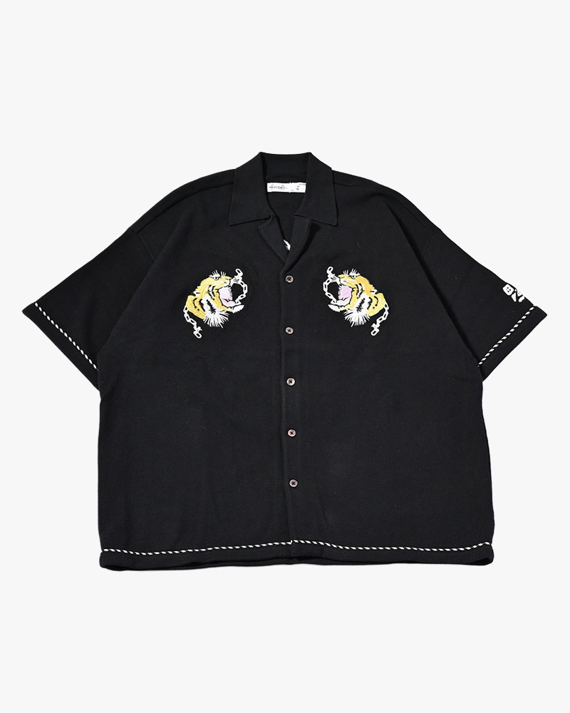 SUKA KNIT SHIRT -BLACK-