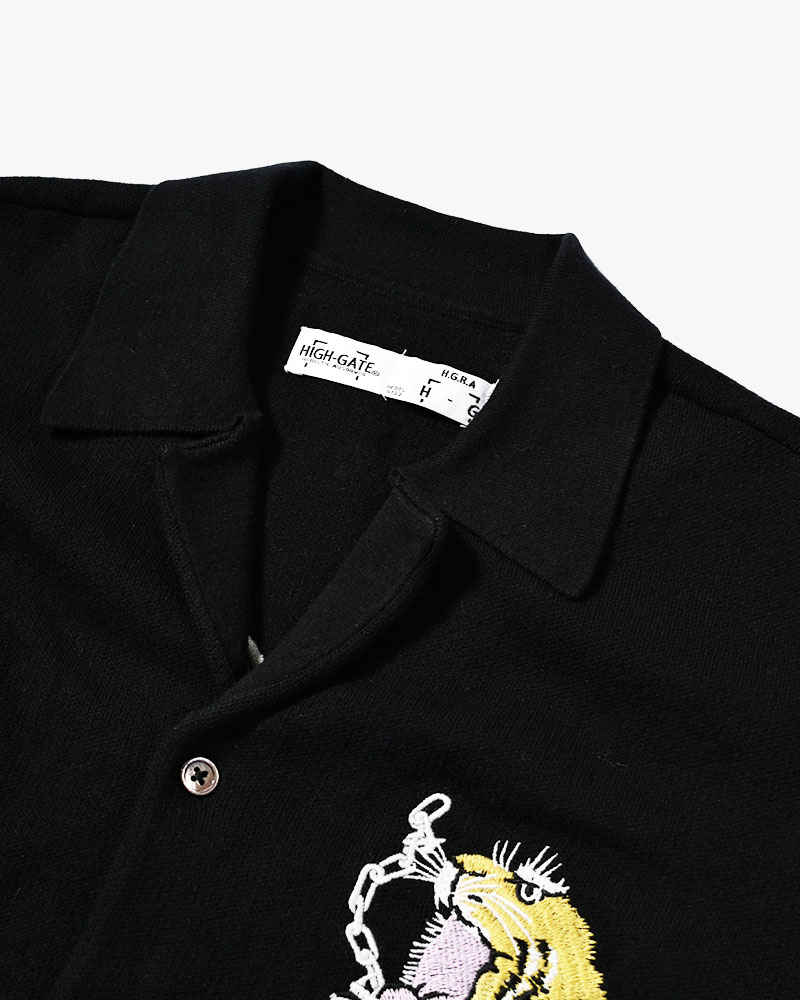 SUKA KNIT SHIRT -BLACK-