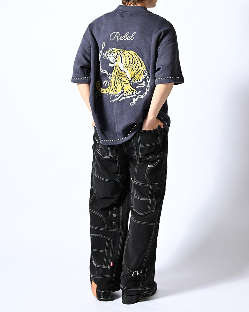 SUKA KNIT SHIRT -BLUE-