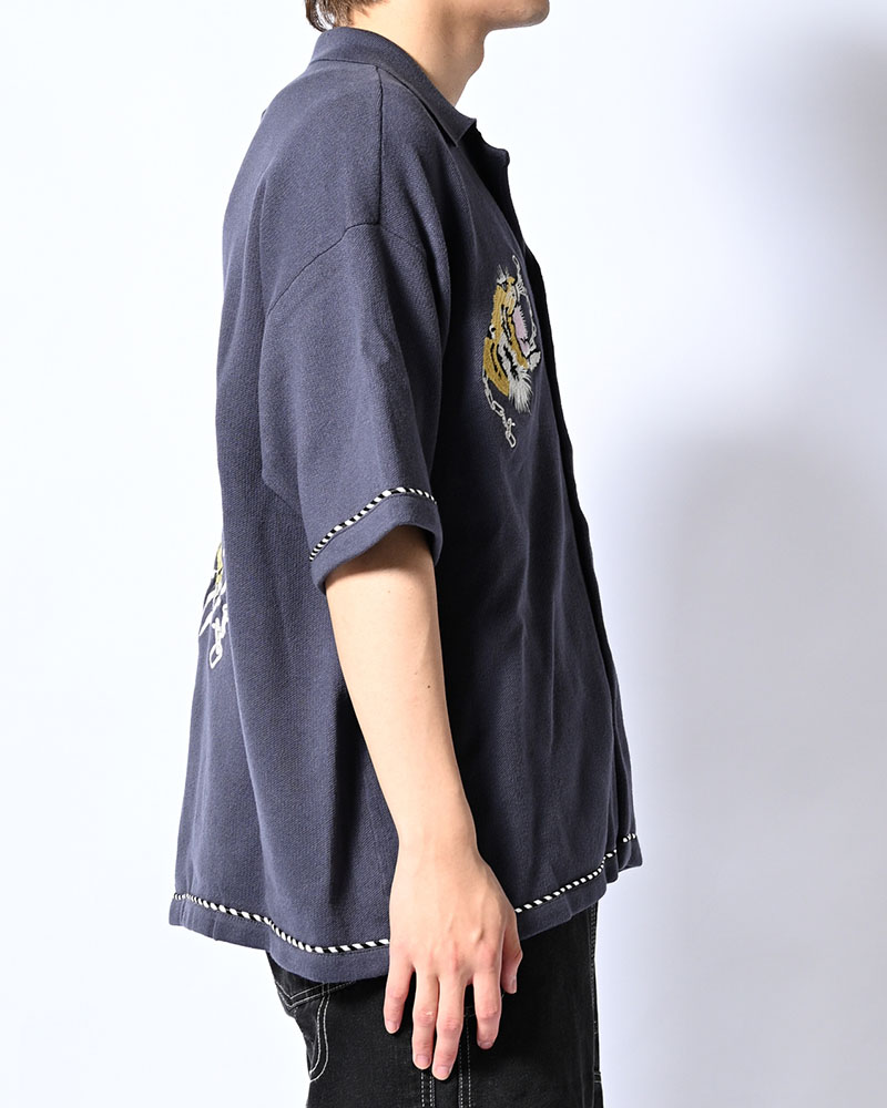 SUKA KNIT SHIRT -BLUE-