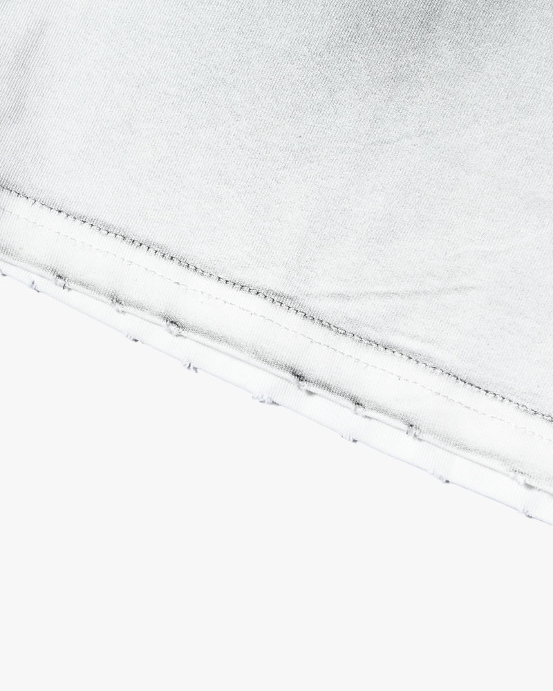 DIRTY PRINT S/S TEE -WHITE-