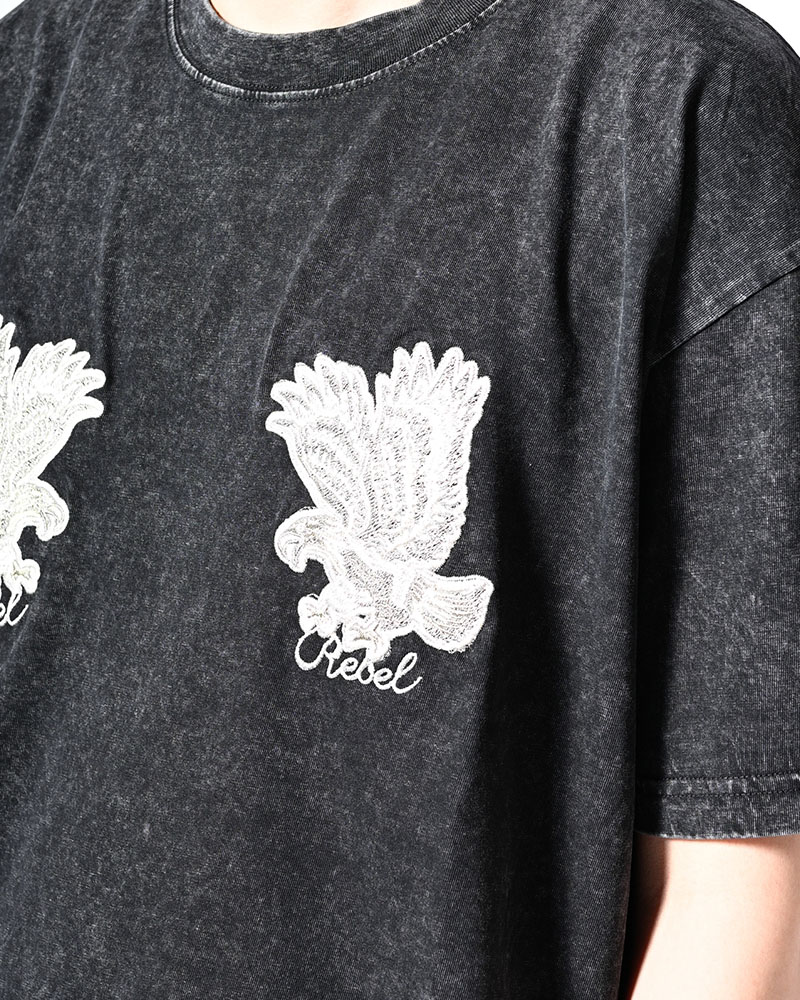 PIGMENT SUKA EAGLE TEE -BLACK-