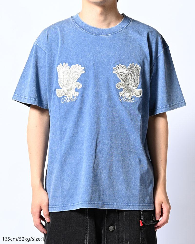 PIGMENT SUKA EAGLE TEE -BLUE-