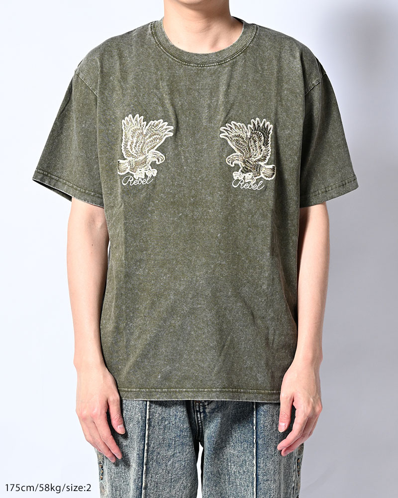 PIGMENT SUKA EAGLE TEE -KHAKI-
