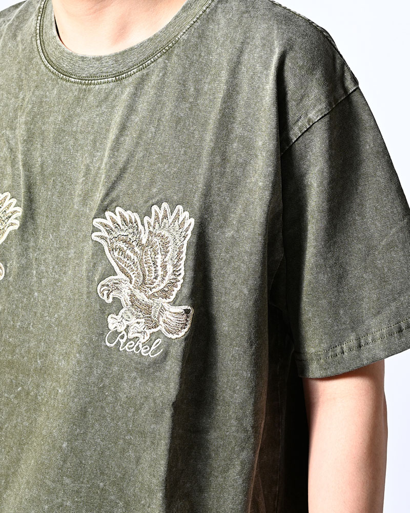 PIGMENT SUKA EAGLE TEE -KHAKI-