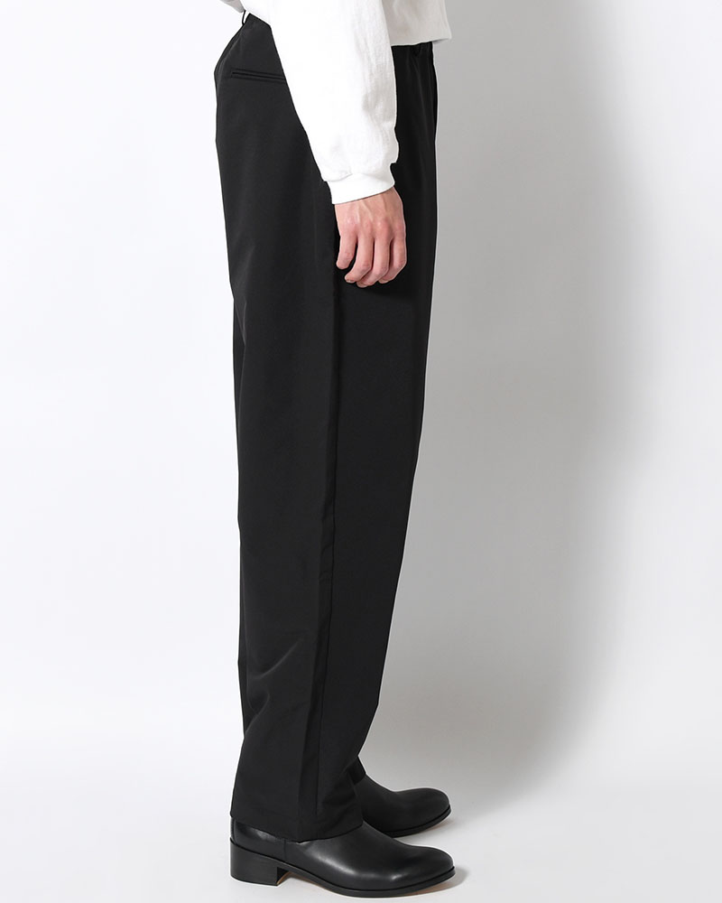 EASY TAPERED PANTS -BLACK-